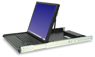 1U Rackmount 19 inch LCD and Sun-compatible Keyboard